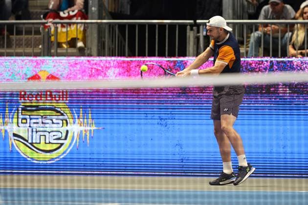 TENNIS - ATP, Tennis Herren Erste Bank Open, Red Bull BassLine VIENNA,AUSTRIA,20.OCT.23 - TENNIS - ATP, Erste Bank Open, preview, Red Bull BassLine. Image shows Jurij Rodionov (AUT).  GEPAxpictures xArminxRauthner
