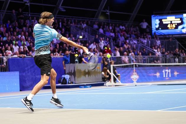 TENNIS - ATP, Tennis Herren Erste Bank Open, Red Bull BassLine VIENNA,AUSTRIA,20.OCT.23 - TENNIS - ATP, Erste Bank Open, preview, Red Bull BassLine. Image shows Alexander Zverev (GER).  GEPAxpictures xArminxRauthner