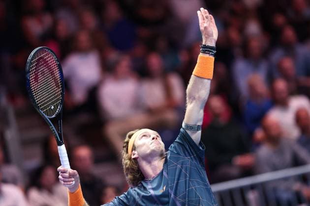 TENNIS - ATP, Tennis Herren Erste Bank Open, Red Bull BassLine VIENNA,AUSTRIA,20.OCT.23 - TENNIS - ATP, Erste Bank Open, preview, Red Bull BassLine. Image shows Andrey Rublev (RUS).  GEPAxpictures xArminxRauthner
