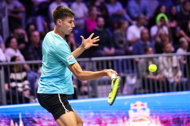 TENNIS - ATP, Tennis Herren Erste Bank Open, Red Bull BassLine VIENNA,AUSTRIA,20.OCT.23 - TENNIS - ATP, Erste Bank Open, preview, Red Bull BassLine. Image shows Fabian Marozsan (HUN).  GEPAxpictures xArminxRauthner