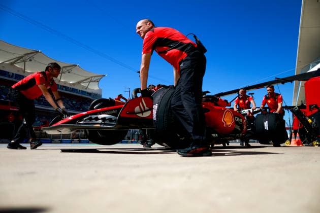 16 Charles Leclerc (MCO, Scuderia Ferrari), F1 Grand Prix of USA at Circuit of The Americas on October 20, 2023 in Austin, United States of America. (Photo by HOCH ZWEI) Austin United States of America