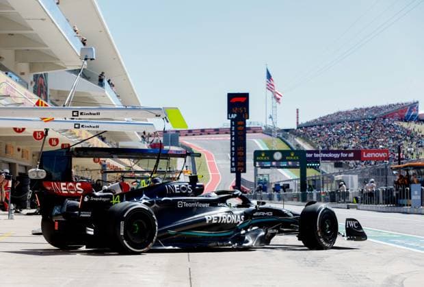 44 Lewis Hamilton (GBR, Mercedes-AMG Petronas F1 Team), F1 Grand Prix of USA at Circuit of The Americas on October 20, 2023 in Austin, United States of America. (Photo by HOCH ZWEI) Austin United States of America