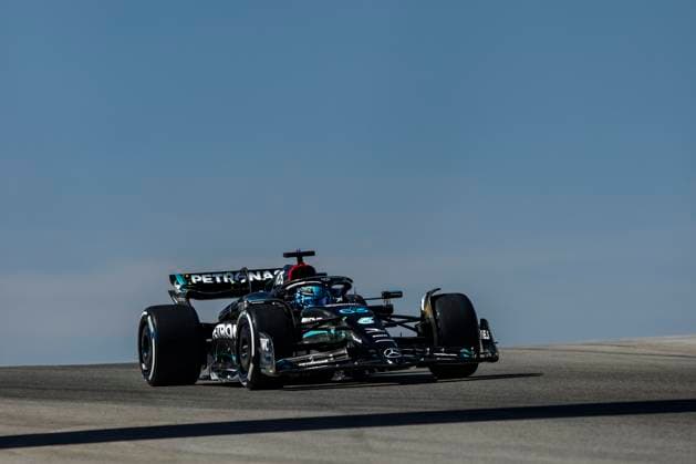 63 George Russell (GBR, Mercedes-AMG Petronas F1 Team), F1 Grand Prix of USA at Circuit of The Americas on October 20, 2023 in Austin, United States of America. (Photo by HOCH ZWEI) Austin United States of America
