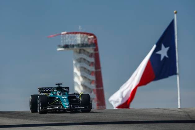 18 Lance Stroll (CAN, Aston Martin Aramco Cognizant F1 Team), F1 Grand Prix of USA at Circuit of The Americas on October 20, 2023 in Austin, United States of America. (Photo by HOCH ZWEI) Austin United States of America