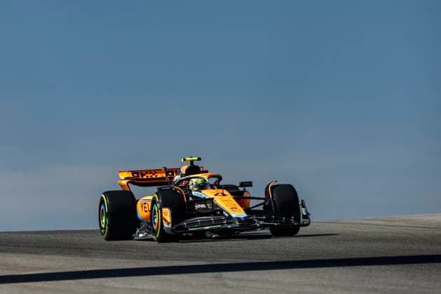 4 Lando Norris (GBR, McLaren F1 Team), F1 Grand Prix of USA at Circuit of The Americas on October 20, 2023 in Austin, United States of America. (Photo by HOCH ZWEI) Austin United States of America
