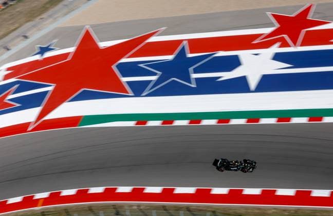 44 Lewis Hamilton (GBR, Mercedes-AMG Petronas F1 Team), F1 Grand Prix of USA at Circuit of The Americas on October 20, 2023 in Austin, United States of America. (Photo by HOCH ZWEI) Austin United States of America