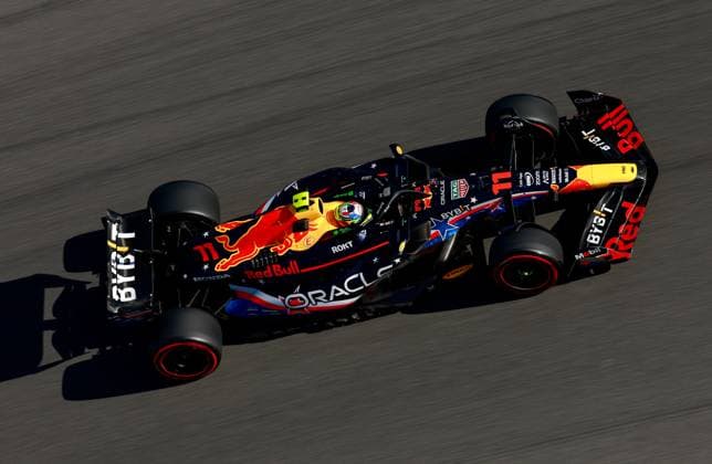 11 Sergio Perez (MEX, Oracle Red Bull Racing), F1 Grand Prix of USA at Circuit of The Americas on October 20, 2023 in Austin, United States of America. (Photo by HOCH ZWEI) Austin United States of America