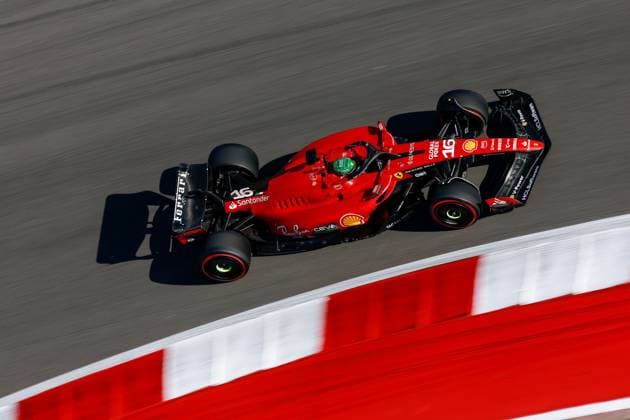 16 Charles Leclerc (MCO, Scuderia Ferrari), F1 Grand Prix of USA at Circuit of The Americas on October 20, 2023 in Austin, United States of America. (Photo by HOCH ZWEI) Austin United States of America