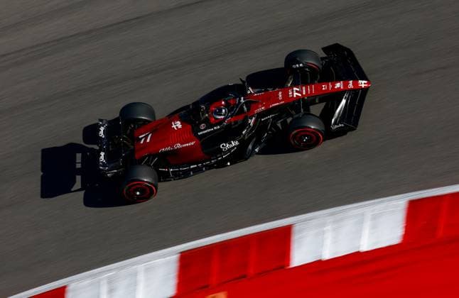 77 Valtteri Bottas (FIN, Alfa Romeo F1 Team Stake), F1 Grand Prix of USA at Circuit of The Americas on October 20, 2023 in Austin, United States of America. (Photo by HOCH ZWEI) Austin United States of America
