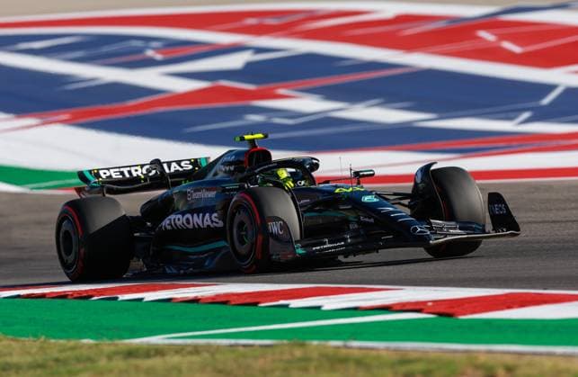 44 Lewis Hamilton (GBR, Mercedes-AMG Petronas F1 Team), F1 Grand Prix of USA at Circuit of The Americas on October 20, 2023 in Austin, United States of America. (Photo by HOCH ZWEI) Austin United States of America