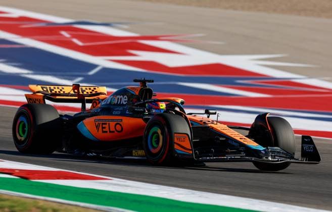 81 Oscar Piastri (AUS, McLaren F1 Team), F1 Grand Prix of USA at Circuit of The Americas on October 20, 2023 in Austin, United States of America. (Photo by HOCH ZWEI) Austin United States of America