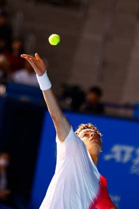 October 21, 2023, Tokyo, Japan: Ben SHELTON (USA) serves against Marcos GIRON (USA) during their singles semi-final match of the Kinoshita Group Japan Open Tennis Championships 2023 at the Ariake Coliseum. This is the longest-running ATP, Tennis Herren Tour tournament in Asia, first held in 1972. The tournament runs from October 16 to 22. Tokyo Japan - ZUMAm191 20231021_aap_m191_009 Copyright: xRodrigoxReyesxMarinx