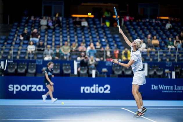 Els Callens pictured in action during the European Open Tennis ATP, Tennis Herren tournament, in Antwerp, Saturday 21 October 2023. JASPERxJACOBS  x78175816x