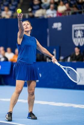 Sabine Appelmans pictured in action during the European Open Tennis ATP, Tennis Herren tournament, in Antwerp, Saturday 21 October 2023. JASPERxJACOBS  x78175917x
