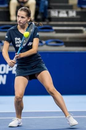 ball kid pictured in action during the European Open Tennis ATP, Tennis Herren tournament, in Antwerp, Saturday 21 October 2023. JASPERxJACOBS  x78176061x