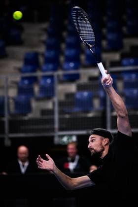 Belgian assistant coach Ruben Bemelmans pictured in action during the European Open Tennis ATP, Tennis Herren tournament, in Antwerp, Saturday 21 October 2023. LAURIExDIEFFEMBACQ  x78179155x