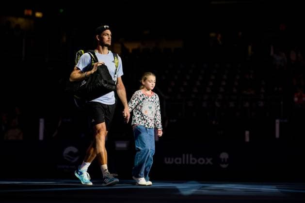 German Maximilian Marterer pictured at the start of a singles semi final match at the European Open Tennis ATP, Tennis Herren tournament, in Antwerp, Saturday 21 October 2023. JASPERxJACOBS  x78179224x