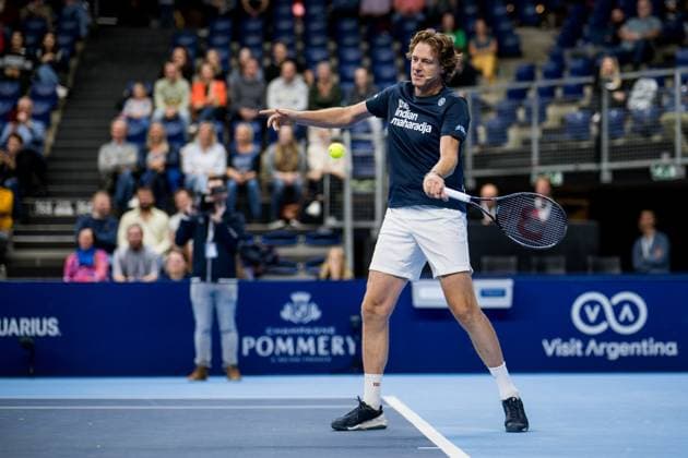 European Open tournament director Dick Norman pictured in action during the European Open Tennis ATP, Tennis Herren tournament, in Antwerp, Saturday 21 October 2023. JASPERxJACOBS  x78181050x