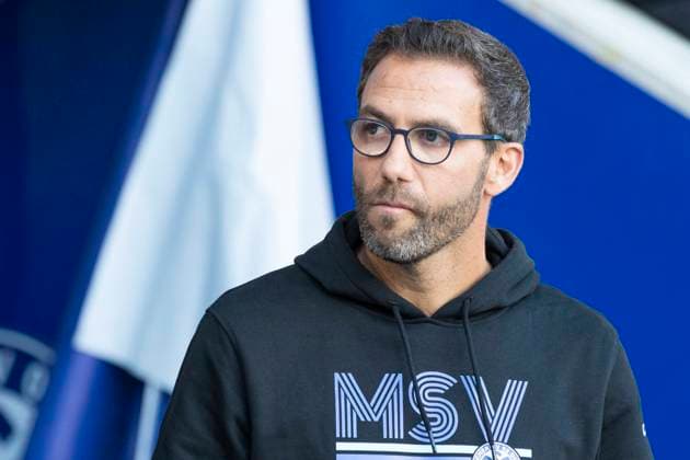 3. Liga, MSV Duisburg - Arminia Bielefeld, 21.10.2023 Boris Schommers (MSV Duisburg, Cheftrainer), 3. Liga, MSV Duisburg - Arminia Bielefeld, 12. Spieltag, am 21.10.2023, Schauinsland-Reisen-Arena, Duisburg DFL regulations prohibit any use of photographs as image sequences and or quasi-video Copyright: xBEAUTIFULxSPORTS Meuselx