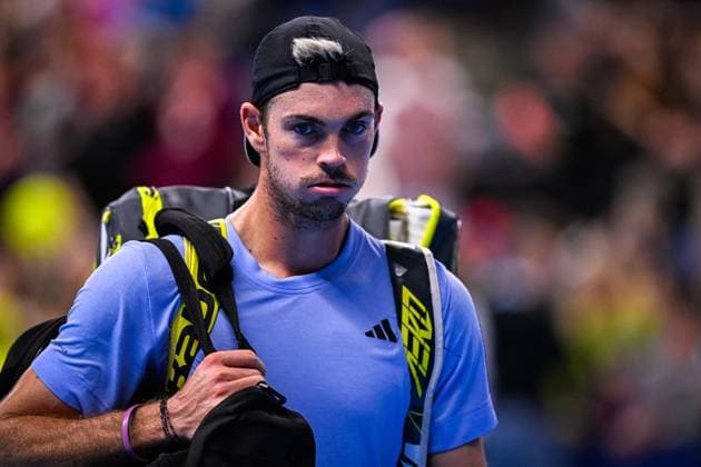 German Maximilian Marterer looks dejected after a singles semi final match at the European Open Tennis ATP, Tennis Herren tournament, in Antwerp, Saturday 21 October 2023. LAURIExDIEFFEMBACQ  x78191330x