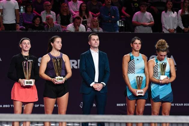 Transylvania Open, Finals: WTA, Tennis Damen Tennis Damen 250 Tournament in Cluj-Napoca, BT Arena, 22 October 2023 Trasylvania Open Finals: WTA, Tennis Damen 250 Tournament in Cluj-Napoca, BT Arena Cluj-Napoca BT Arena Romania Copyright: xAncaxTepeix