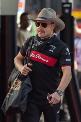 AUSTIN, TX - OCTOBER 22: Alfa Romea F1 Team Stake driver Vaitteri Bottas (77) of Finland enters the paddock before the Formula 1 Lenovo United States Grand Prix on October 22, 2023, at Circuit of The Americas in Austin, Texas. (Photo by David Buono Icon Sportswire) AUTO: OCT 22 F1 United States Grand Prix EDITORIAL USE ONLY Icon2310220211