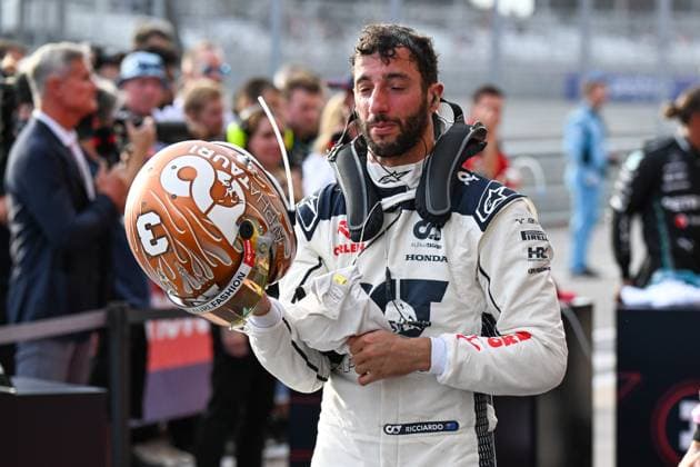 Formel 1 GP USA Austin Texas. Samstag 21.10.2023 Daniel Ricciardo (AUS) Scuderia Alpha Tauri; Formel 1 GP USA Austin Texas. Samstag 21.10.2023 Copyright: xBEAUTIFULxSPORTS Erlhofx