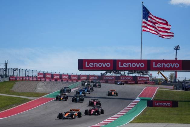 Start of the race at first corner during the United States Grand Prix 2023 - 22th of October 2023 Â Copyright: xLUBOMIRxASENOVx