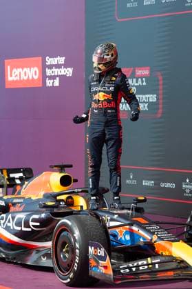 October 22, 2023: Max Verstappen (1) with Oracle Red Bull Racing celebrates his win at the Formula 1 Lenovo United States Grand Prix, Circuit of the Americas. Austin, Texas. CSM. Austin United States of America - ZUMAc04_ 20231022_faf_c04_053 Copyright: xMarioxCantux