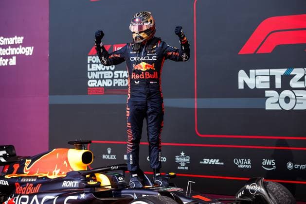1 Max Verstappen (NLD, Oracle Red Bull Racing), F1 Grand Prix of USA at Circuit of The Americas on October 22, 2023 in Austin, United States of America. (Photo by HOCH ZWEI) Austin United States of America