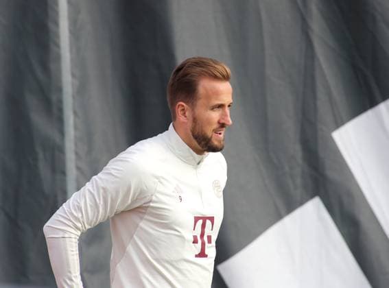 München, Deutschland 23. Oktober 2023: Fussball, Herren, Saison 2023 2024, FC Bayern München, Säbener Strasse, Trainingsgelände, Training, Abschlusstraining, Champions League Harry Kane (FC Bayern München) Kopf, Oberkörper