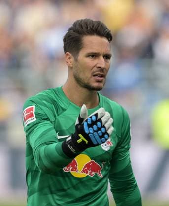 RB. Leipzig. Torwart. Janis Blaswich fotografiert beim Fußball Bundesliga Spiel Darmstadt. 98 gegen RB. Leipzig am 21.10. .2023 in Darmstadt. (DFL DFB REGULATIONS PROHIBIT ANY USE OF PHOTOGRAPHS as IMAGE SEQUENCES and or QUASI-VIDEO)