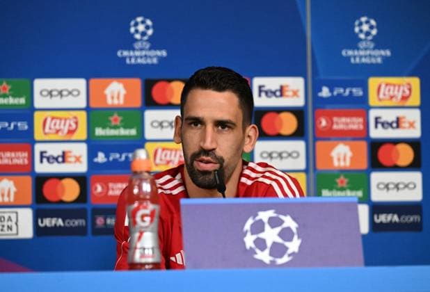 Fussball, Herren, Saison 2023 2024, Champions League, Pressekonferenz des 1. FC Union Berlin im Stadion An der Alten Försterei am Tag vor dem Spiel gegen die SSC Neapel, Rani Khedira (1. FC Union Berlin), 23.10. 2023, Copyright: xMatthiasxKochx