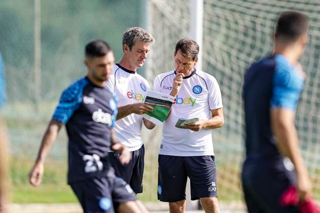 Italy: training session SSC Napoli SSC Napoli players made their last training ahead of their UEFA Champions League against Union Berlin at Konami Center on October 23, 2023, in Castel Volturno, Italy. ABPH6570 Copyright: xAntonioxBalascox