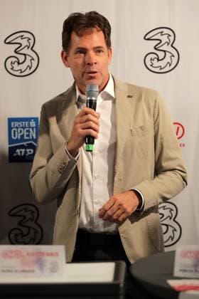 TENNIS - ATP, Tennis Herren Erste Bank Open VIENNA,AUSTRIA,23.OCT.23 - TENNIS - ATP World Tour, Erste Bank Open, press conference, PK, Pressekonferenz OETV. Image shows vice president Georg Blumauer (OETV).  GEPAxpictures xWalterxLuger