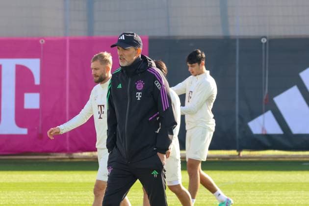Thomas Tuchel (FC Bayern Muenchen, Cheftrainer), Abschlusstraining. FC Bayern Muenchen, Fussball, Saison 23 24, 23.10.2023, Abschlusstraining. FC Bayern Muenchen, Fussball, Saison 23 24, 23.10.2023 Muenchen Copyright: xEibner-Pressefoto JennixMaulx EP_JML
