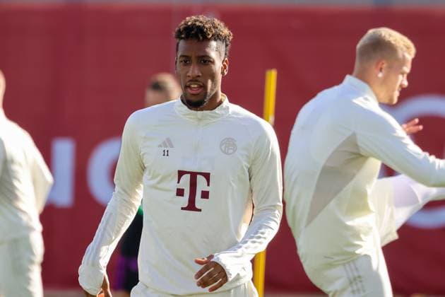 Kingsley Coman (FC Bayern Muenchen, 11) Abschlusstraining. FC Bayern Muenchen, Fussball, Saison 23 24, 23.10.2023, Abschlusstraining. FC Bayern Muenchen, Fussball, Saison 23 24, 23.10.2023 Muenchen Copyright: xEibner-Pressefoto JennixMaulx EP_JML