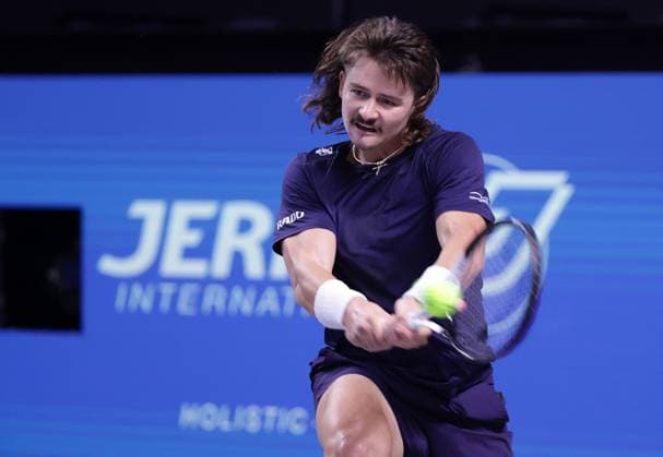 TENNIS - ATP, Tennis Herren Erste Bank Open VIENNA,AUSTRIA,23.OCT.23 - TENNIS - ATP World Tour, Erste Bank Open. Image shows J.J. Wolf (USA).  GEPAxpictures xWalterxLuger