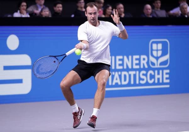 TENNIS - ATP, Tennis Herren Erste Bank Open VIENNA,AUSTRIA,23.OCT.23 - TENNIS - ATP World Tour, Erste Bank Open. Image shows Roman Safiullin (RUS).  GEPAxpictures xWalterxLuger