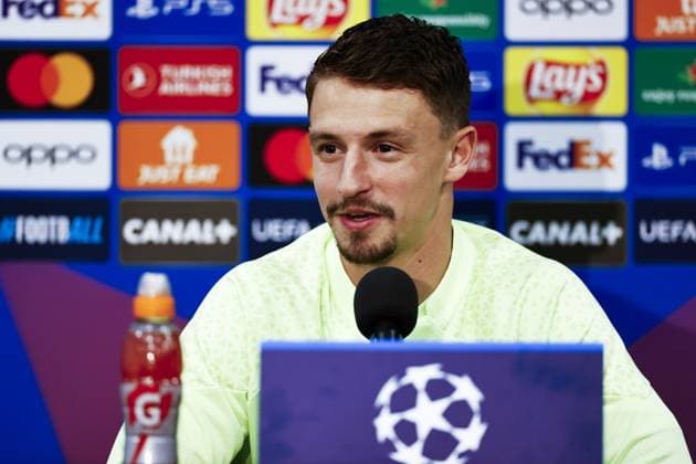 LENS - Olivier Boscagli of PSV Eindhoven during the MD-1 press conference, PK, Pressekonferenz prior to the UEFA Champions League group B match against RC Lens at the Stade Bollaert-Delelis on October 23, 2023 in Lens, France. ANP MAURICE VAN STEEN UEFA Champions League MD-1 2023 2024 xVIxANPxSportx xxANPxIVx 481914323 originalFilename: 481914323.jpg