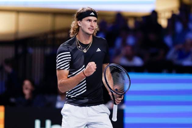Alexander Zverev macht die Faust und jubelt, Jubel, Freude, Emotion Copyright: xJuergenxHasenkopfx