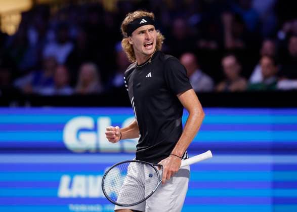 Alexander Zverev macht die Faust und jubelt, Jubel, Freude, Emotion Copyright: xJuergenxHasenkopfx