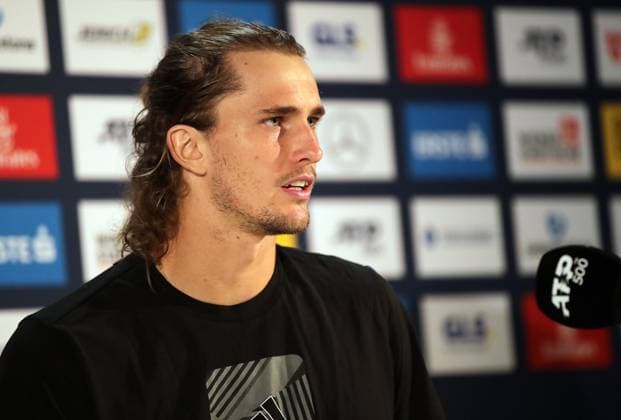 TENNIS - ATP, Tennis Herren Erste Bank Open VIENNA,AUSTRIA,23.OCT.23 - TENNIS - ATP World Tour, Erste Bank Open. Image shows Alexander Zverev (GER). Keywords: interview, press conference, PK, Pressekonferenz  GEPAxpictures xWalterxLuger