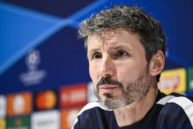 Antwerp s head coach Mark van Bommel pictured during a press conference, PK, Pressekonferenz of Belgian soccer team Royal Antwerp FC, on Tuesday 24 October 2023 in Antwerp. The team is preparing for tomorrow s game against Portuguese club FC Porto, on day three of the Champions League group stage, in the group H. TOM GOYVAERTS TomxGoyvaerts  x78417284x