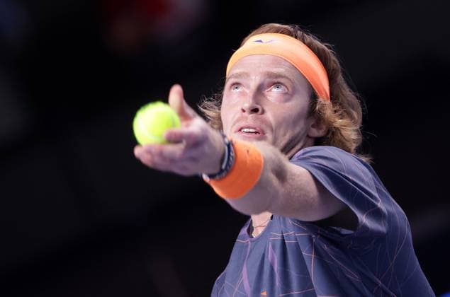 TENNIS - ATP, Tennis Herren Erste Bank Open VIENNA,AUSTRIA,24.OCT.23 - TENNIS - ATP World Tour, Erste Bank Open. Image shows Andrey Rublev (RUS).  GEPAxpictures xWalterxLuger