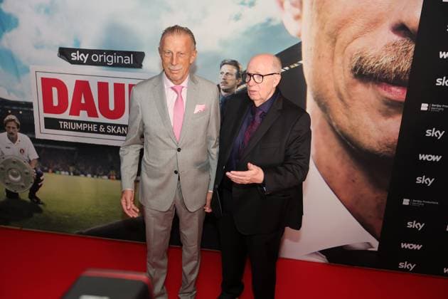 Premiere Daum Triumphe & Skandale, 24.10.2023, Christoph Daum, Reiner Calmund, Bild:
