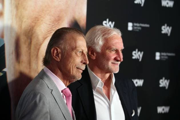 Premiere Daum Triumphe & Skandale, 24.10.2023, von links: Christoph Daum, Michael Ballack, Bild: