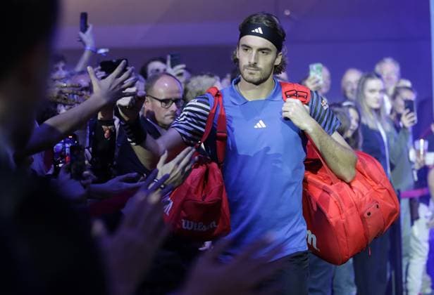 TENNIS - ATP, Tennis Herren Erste Bank Open VIENNA,AUSTRIA,24.OCT.23 - TENNIS - ATP World Tour, Erste Bank Open. Image shows Stefanos Tsitsipas (GRE).  GEPAxpictures xWalterxLuger