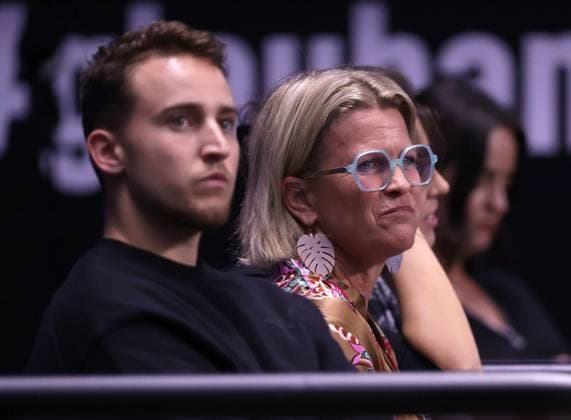 TENNIS - ATP, Tennis Herren Erste Bank Open VIENNA,AUSTRIA,24.OCT.23 - TENNIS - ATP World Tour, Erste Bank Open. Image shows Moritz Thiem and Karin Thiem.  GEPAxpictures xWalterxLuger