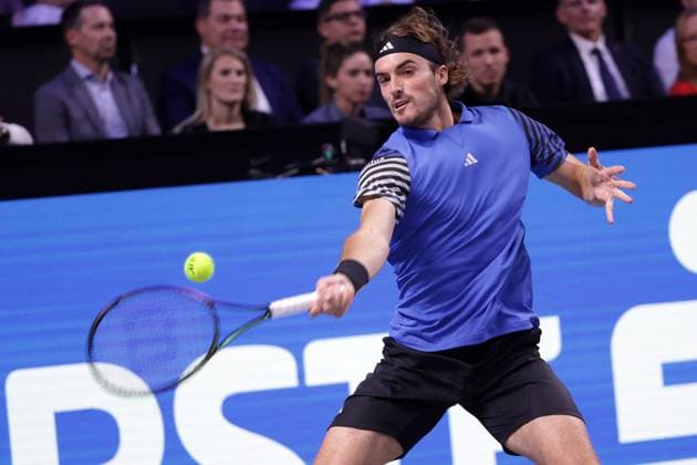 TENNIS - ATP, Tennis Herren Erste Bank Open VIENNA,AUSTRIA,24.OCT.23 - TENNIS - ATP World Tour, Erste Bank Open. Image shows Stefanos Tsitsipas (GRE).  GEPAxpictures xWalterxLuger